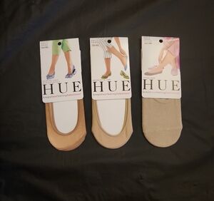 HUE Women's No-Show Socks - Beige, Tan, Cream